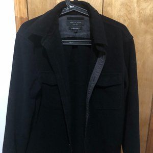 SZ L Rag & Bone Principle Wool-Blend Shirt Jacket
